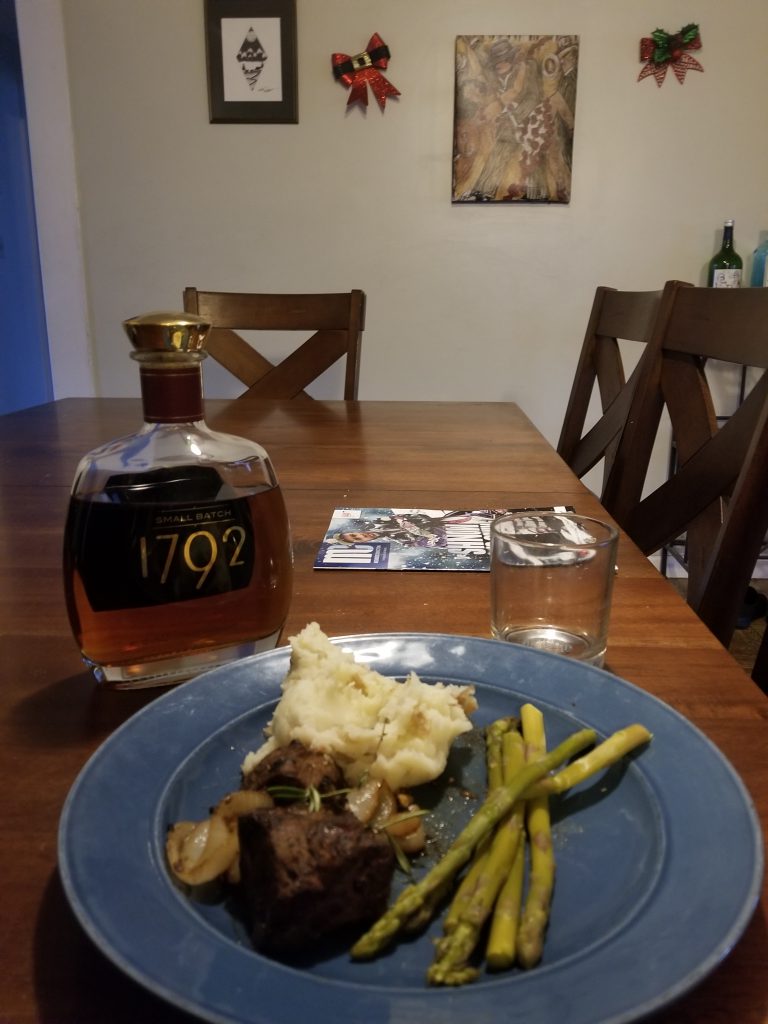 Filet Minon Asperagus and Potatoes