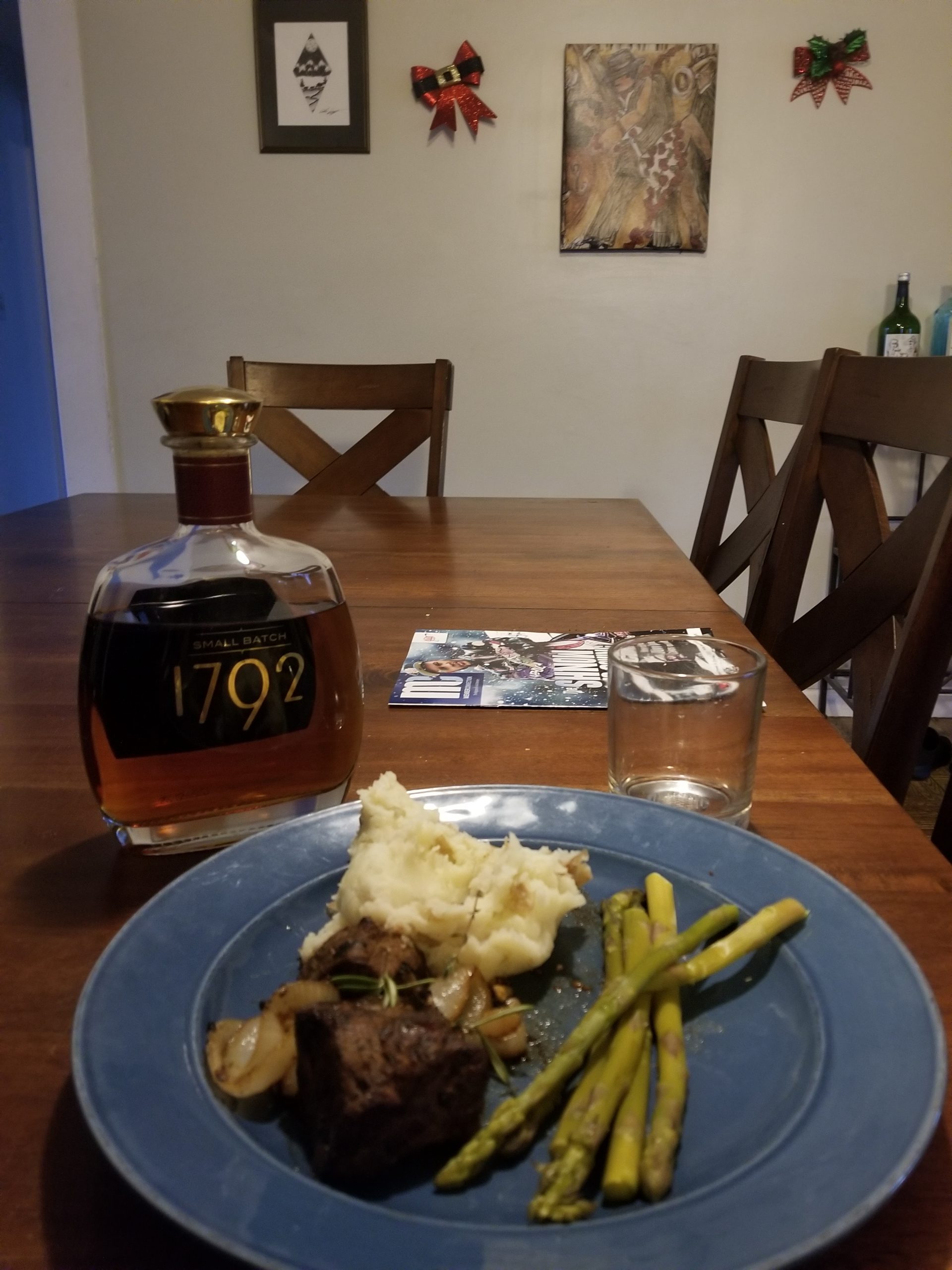 Filet Minon Asperagus and Potatoes
